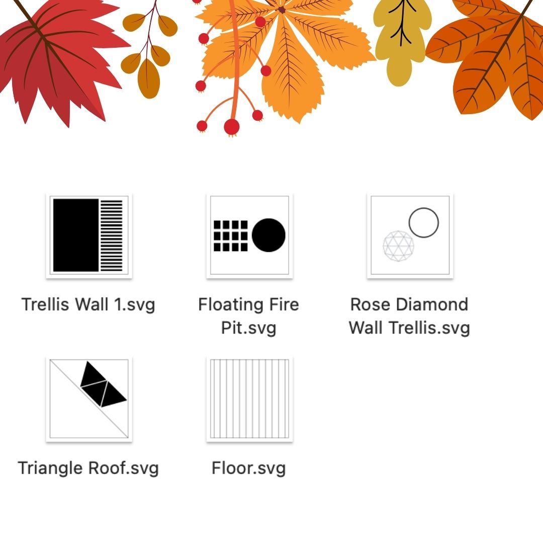 Botanical Escape Garden Pergola Cut Files