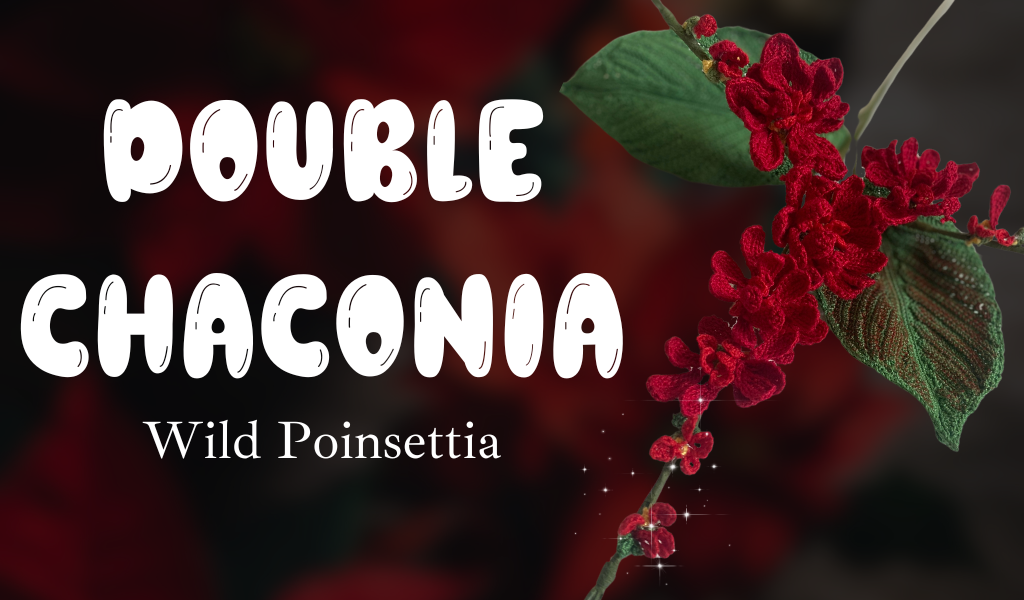 Crochet Poinsettia: Double Chaconia