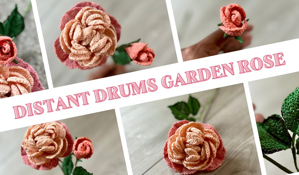 A Color-Shifting Masterpiece: Crochet Distant Drum Garden Rose