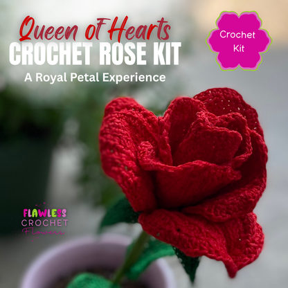 Crochet Rose Full Kit