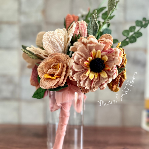 Custom Luxury Crochet Wedding Bouquet