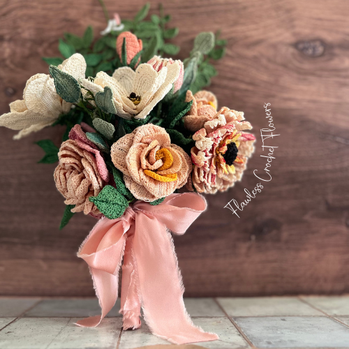Custom Luxury Crochet Wedding Bouquet