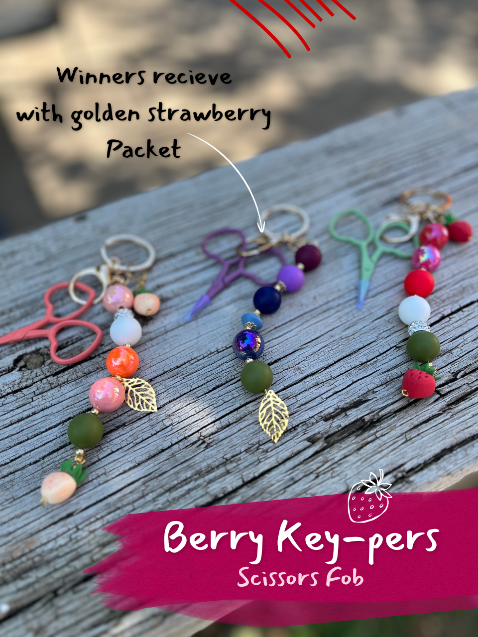 Strawberry Crochet Magnet Kit