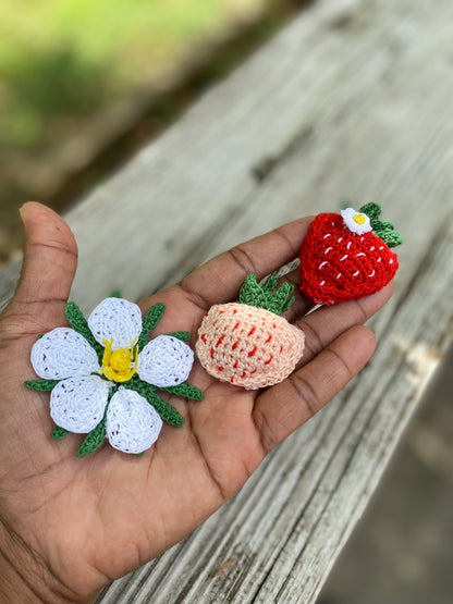 Strawberry Crochet Magnet Kit