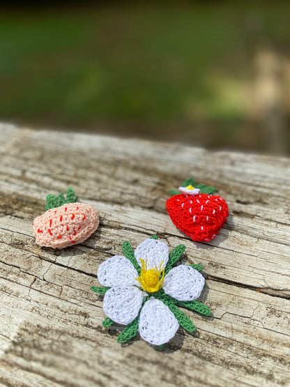 Strawberry Crochet Magnet Kit