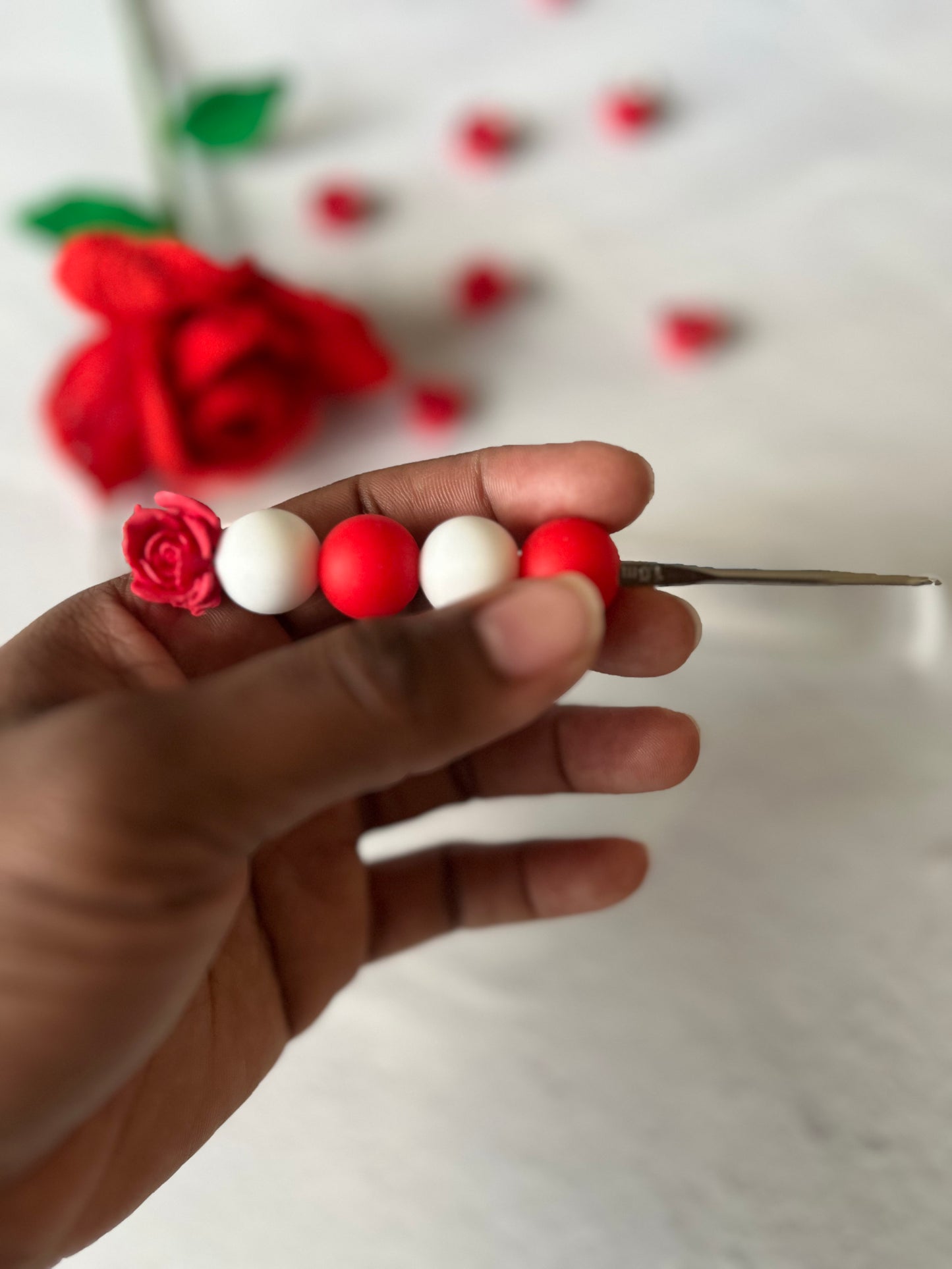 Rosette Topper Crochet Hook