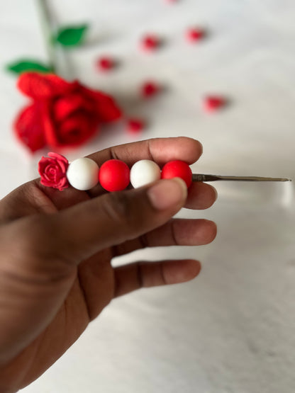 Rosette Topper Crochet Hook