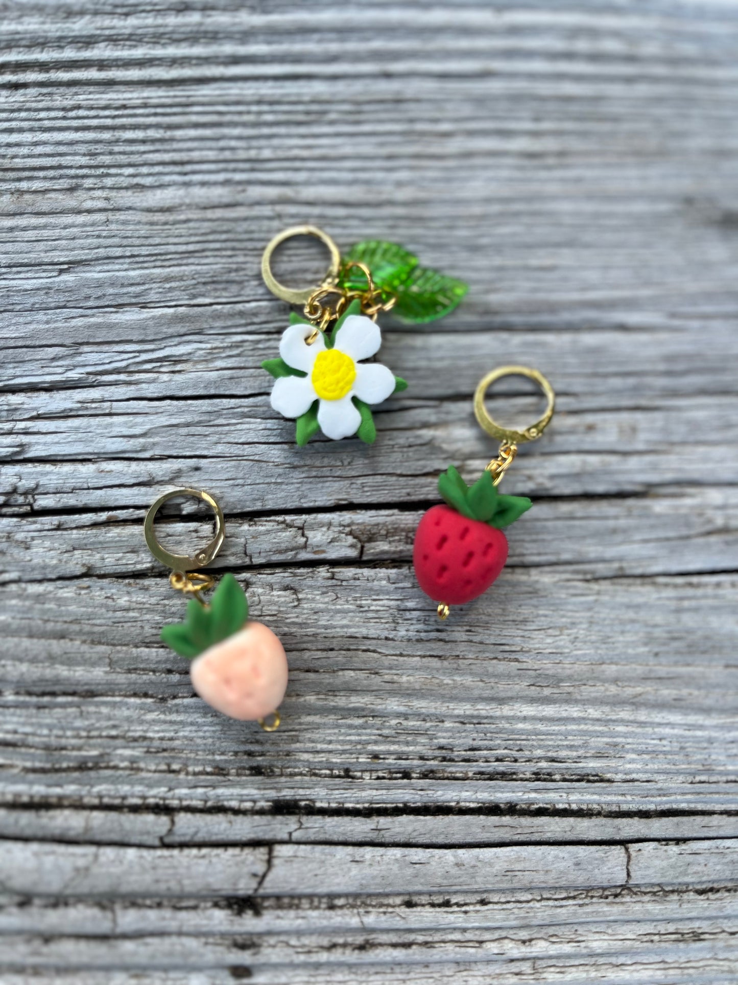 Sweet Strawberry Stitch Markers