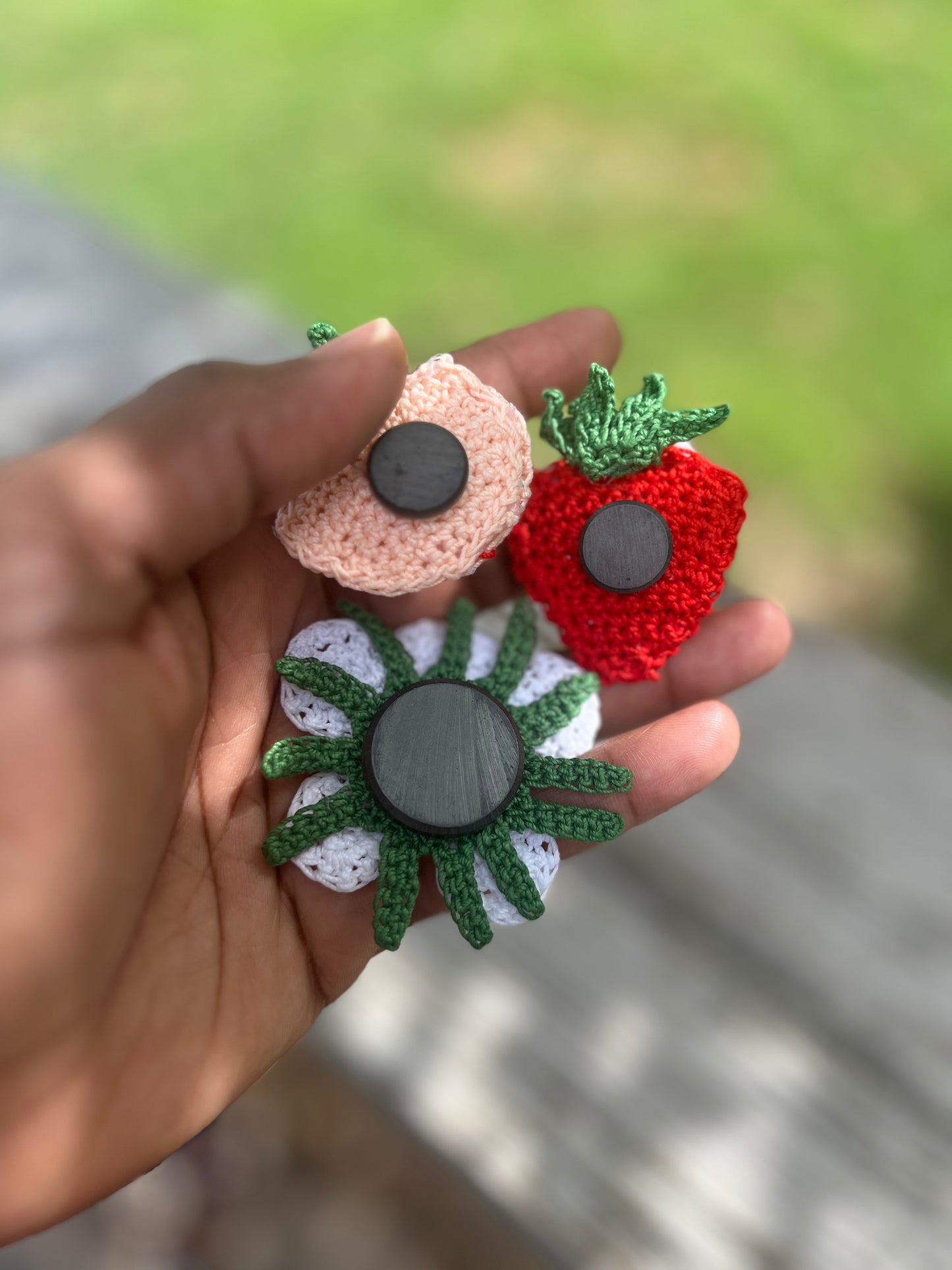 Strawberry Crochet Magnet Kit