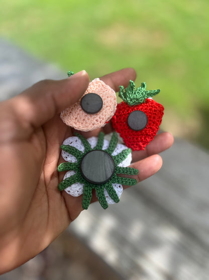Strawberry Crochet Magnet Kit