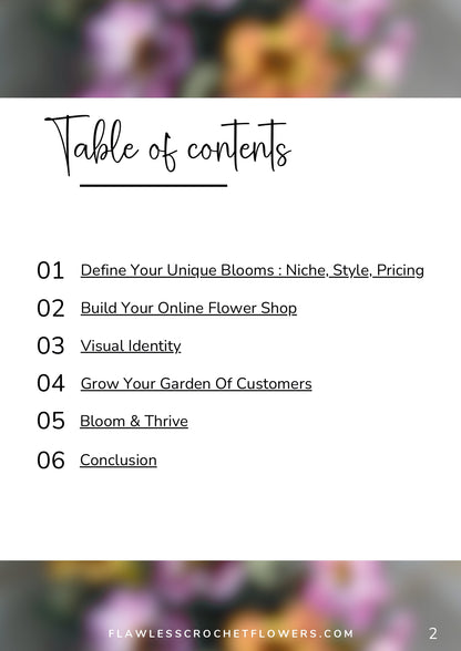 The Crochet Bouquet Business Blueprint