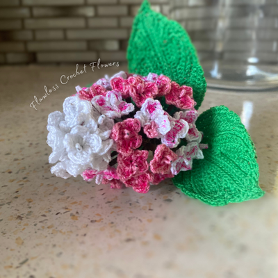 Crochet Vanilla Strawberry Hydrangea