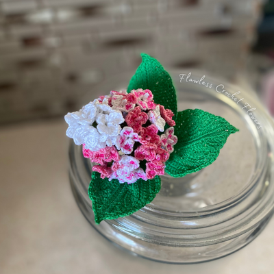 Crochet Vanilla Strawberry Hydrangea