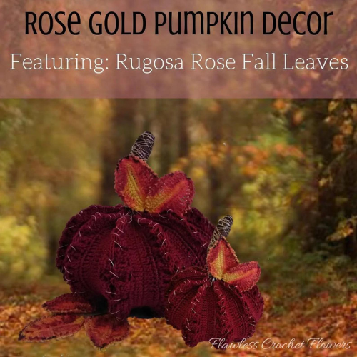 Autumn Rose Gold Pumpkin