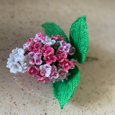 Crochet Vanilla Strawberry Hydrangea