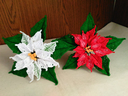 Crochet Poinsettia Pattern