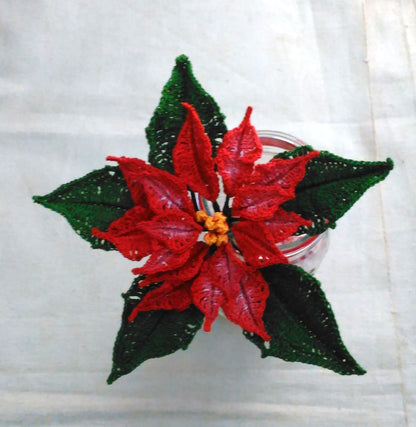 Crochet Poinsettia Pattern