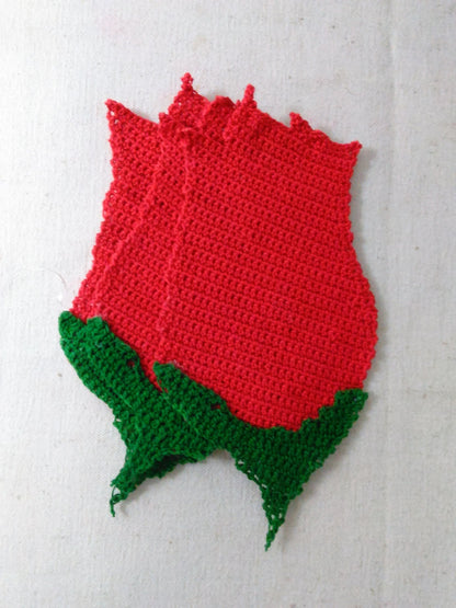 Crochet Peppermint Rose