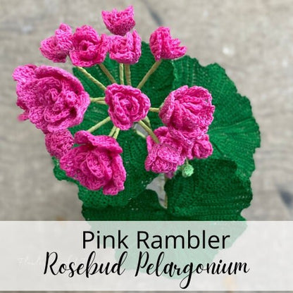 Crochet Rosebud Pelargonium