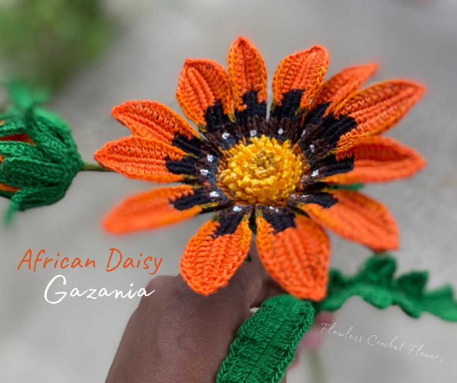 Crochet Gazania Daisy