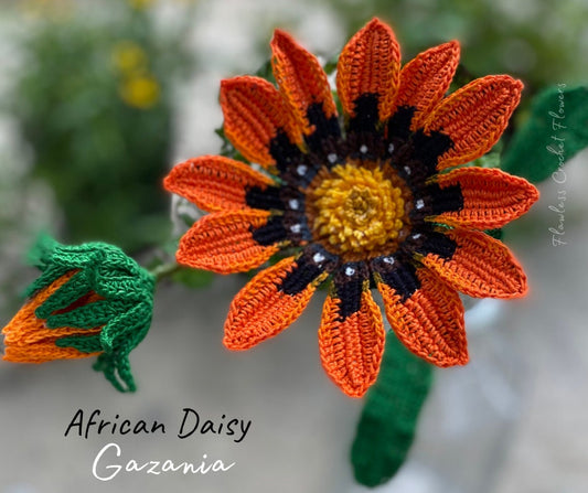 Crochet Gazania Daisy